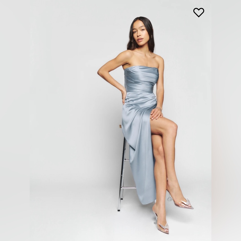 REFORMATION Barrow Silk Dress